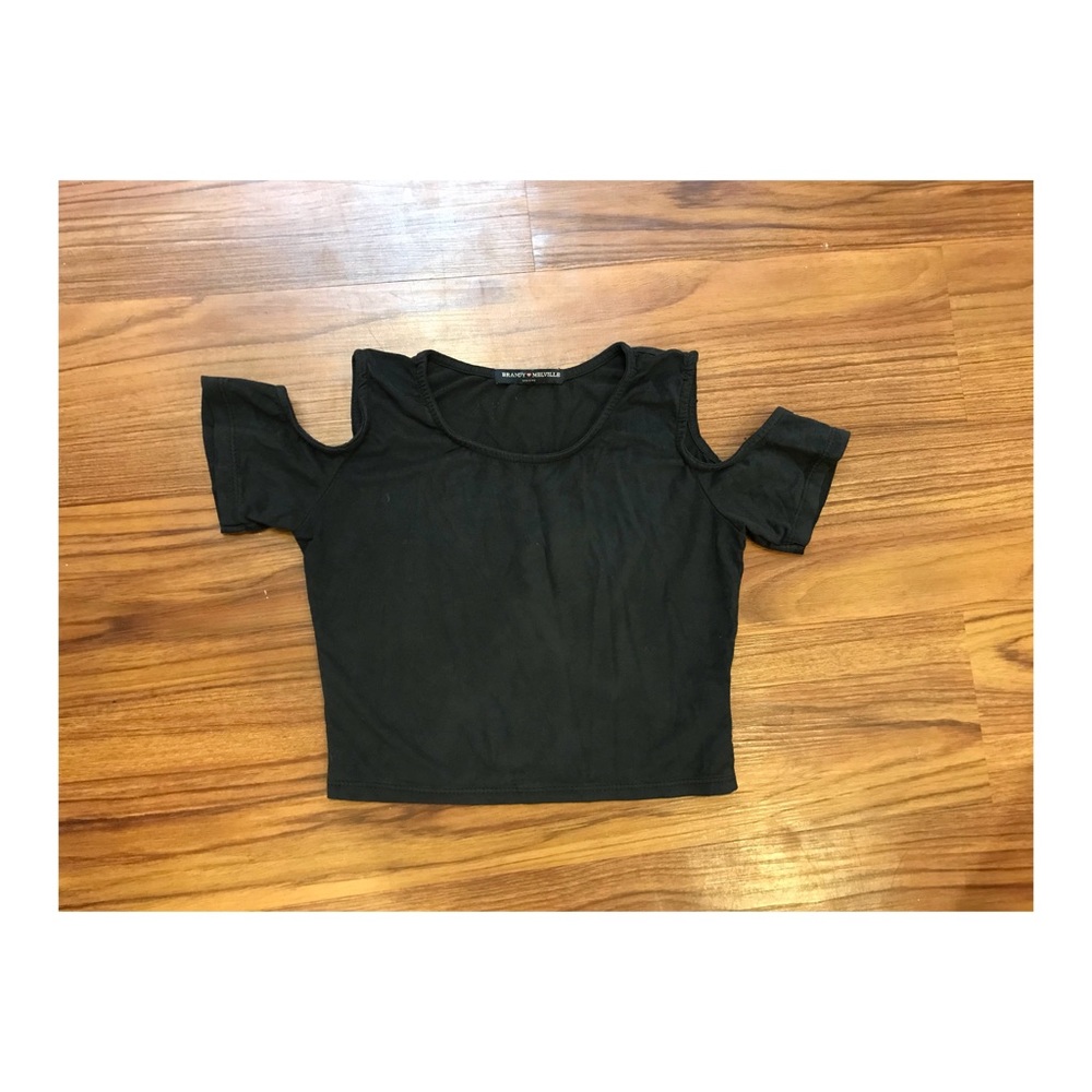 Brandy Melville black velvet top